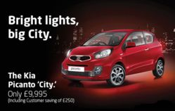 The Kia Picanto City from £9,995